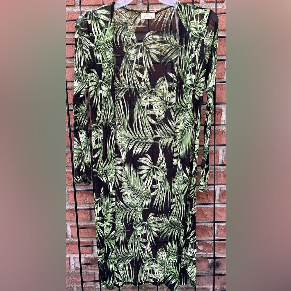 Pinc Resort Tropical Print Cover Up Size S